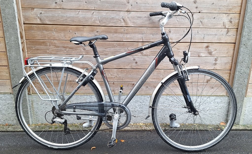 mooie gemakkelijke herenfiets Trek T80 Navigator, Vélos & Vélomoteurs, Autres marques, Vitesses, Frein sur jante, 49 à 53 cm