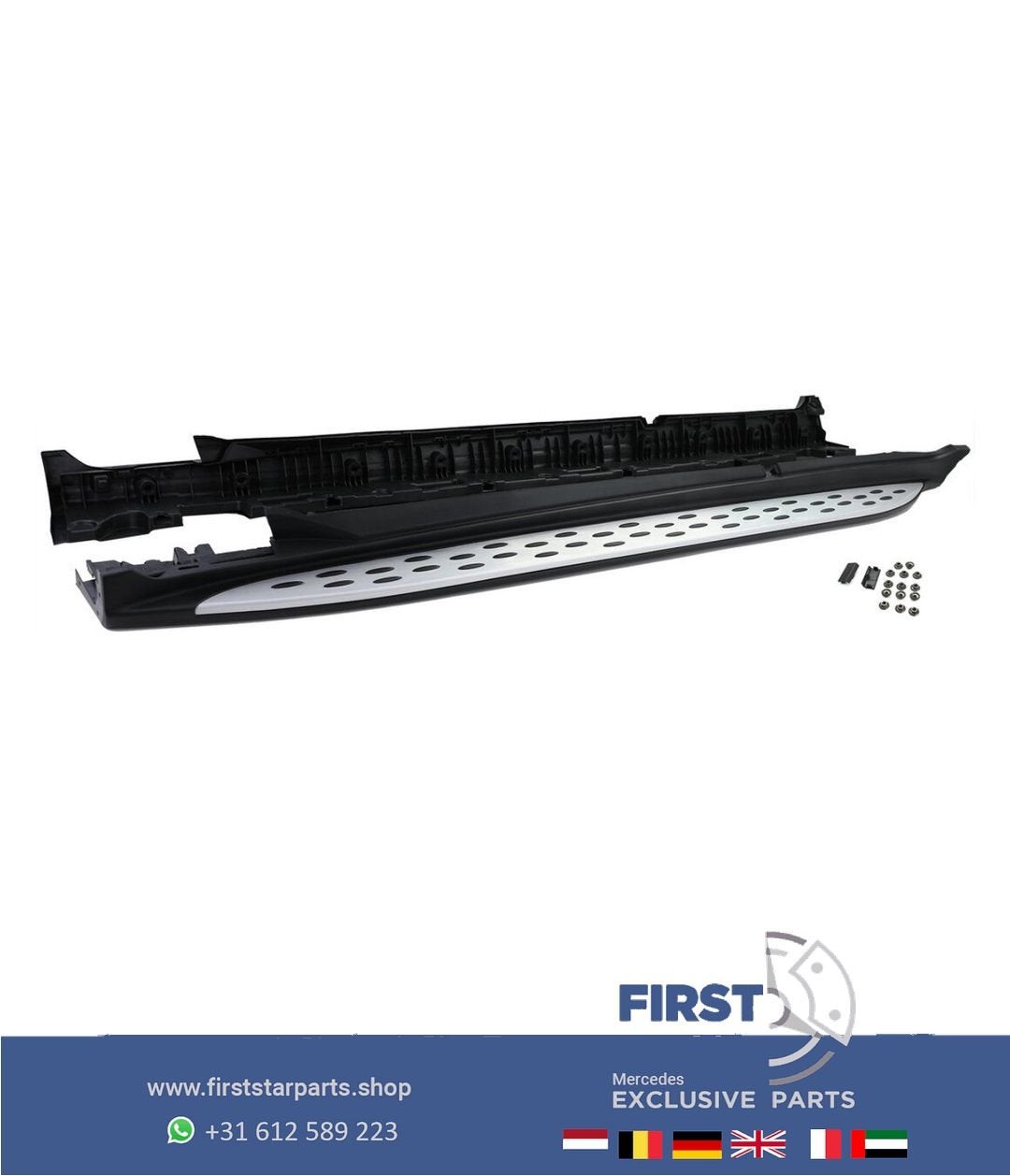 W253 C253 GLC AMG ZIJSKIRT SET DORPEL LIJSTEN Mercedes SIDE, Gebruikt, -, Ophalen of Verzenden, Bumper
