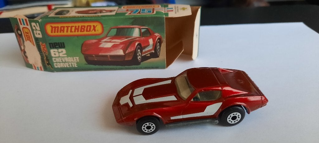 Boîte d'allumettes 62f Chevrolet Corvette L Box, Enlèvement ou Envoi, Comme neuf, Voiture