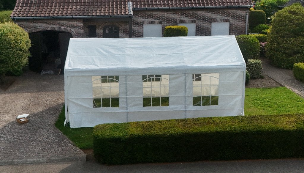 Zware Kwaliteit Partytent 4x6m (Zware PVC / Compleet), Ophalen, Gebruikt, Partytent, 6 meter of meer