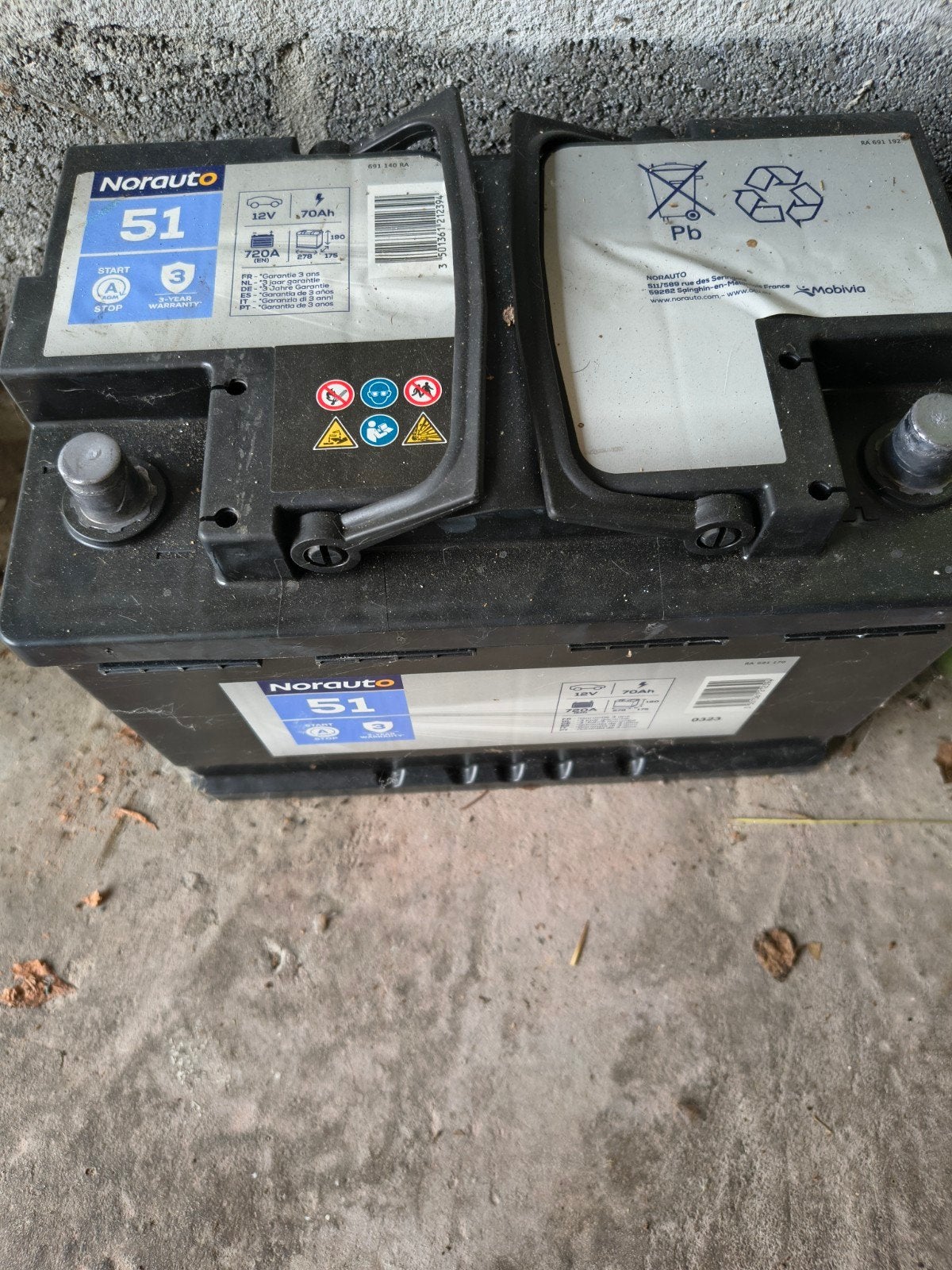 batterie voiture, Autos : Pièces & Accessoires, Enlèvement