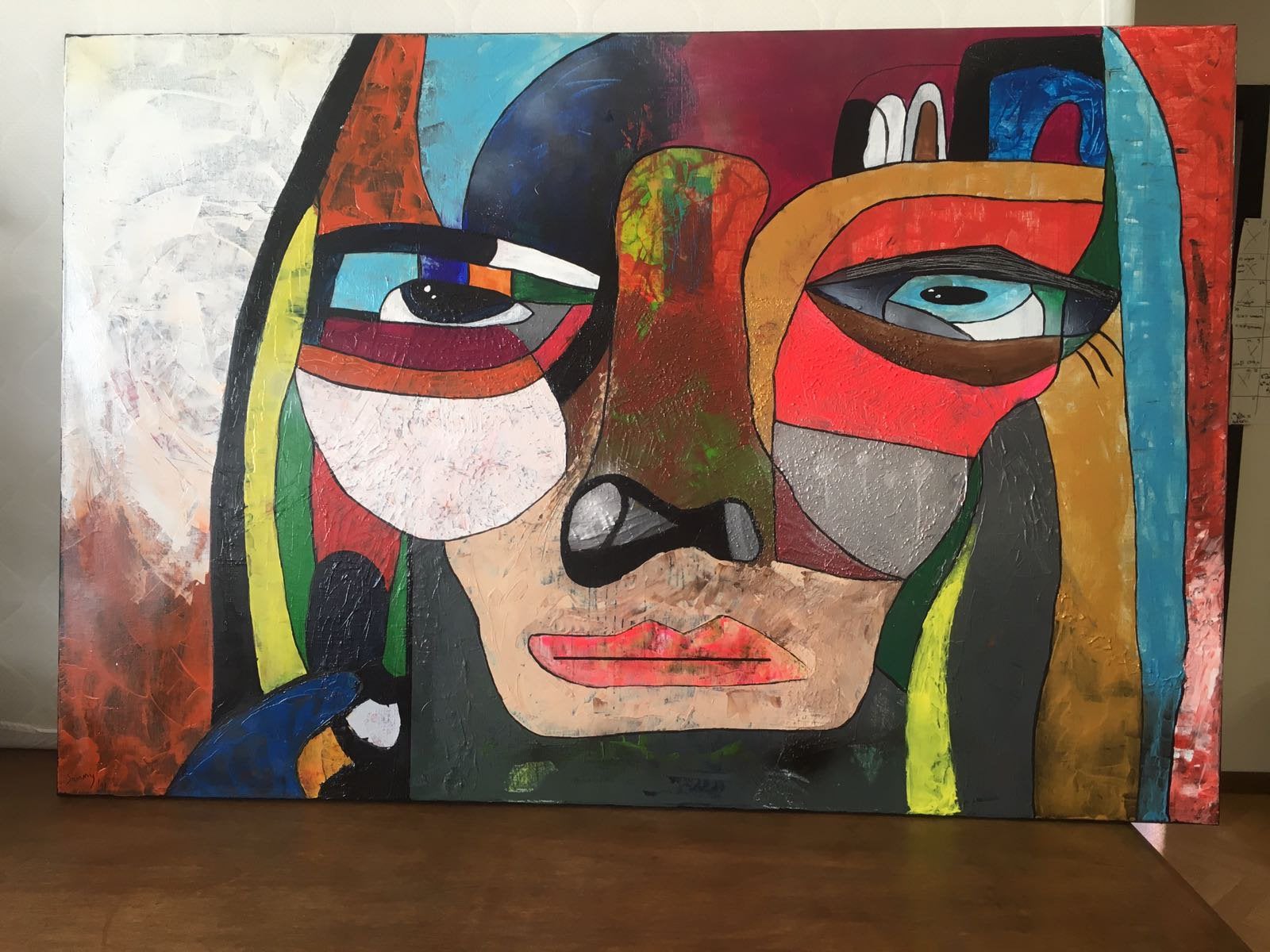 Schilderij 150 cm op 100 cm, Antiek en Kunst, Ophalen