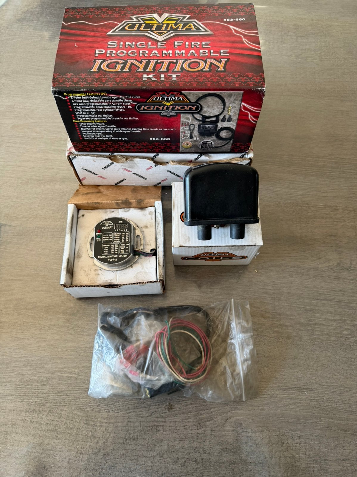 Allumage Ultima Single Fire Programmable Sportster, Big Twin, Motos, Enlèvement, Utilisé