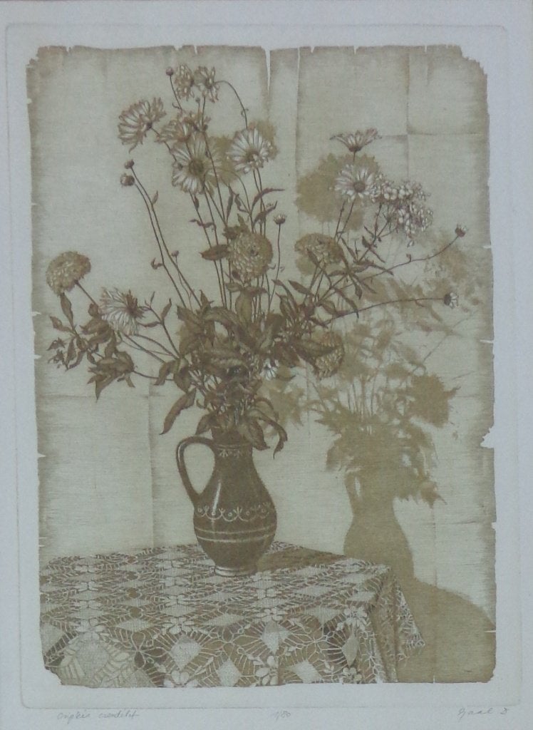 GAAL DOMOKOS / SCIPKES CSENDELET / KLEURETS / 63x56cm KADER, Gesigneerd, Ophalen of Verzenden