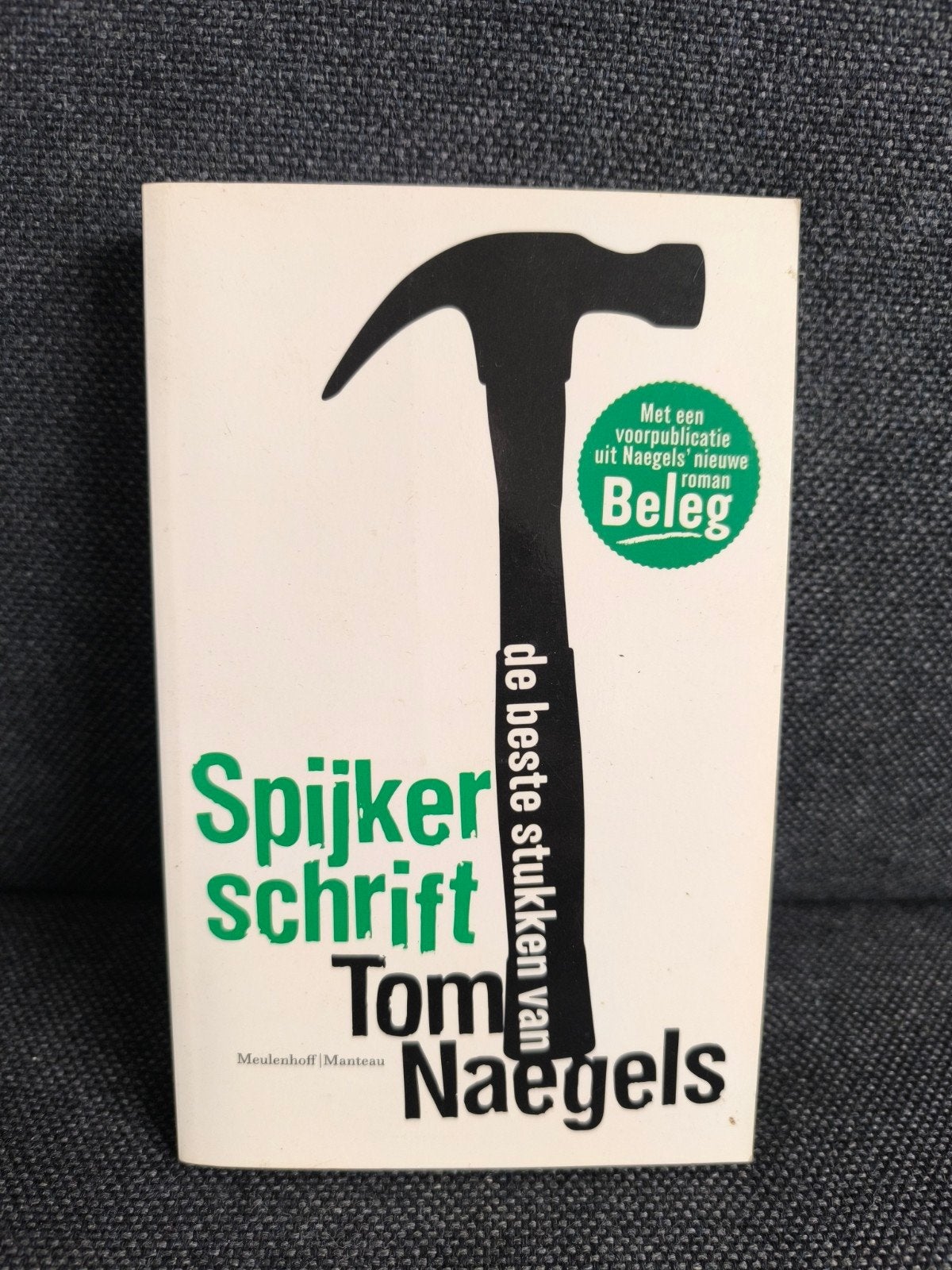 Spijkerschrift (Tom Naegels), Boeken, Ophalen, Zo goed als nieuw, Maatschappij en Samenleving, Tom Naegels