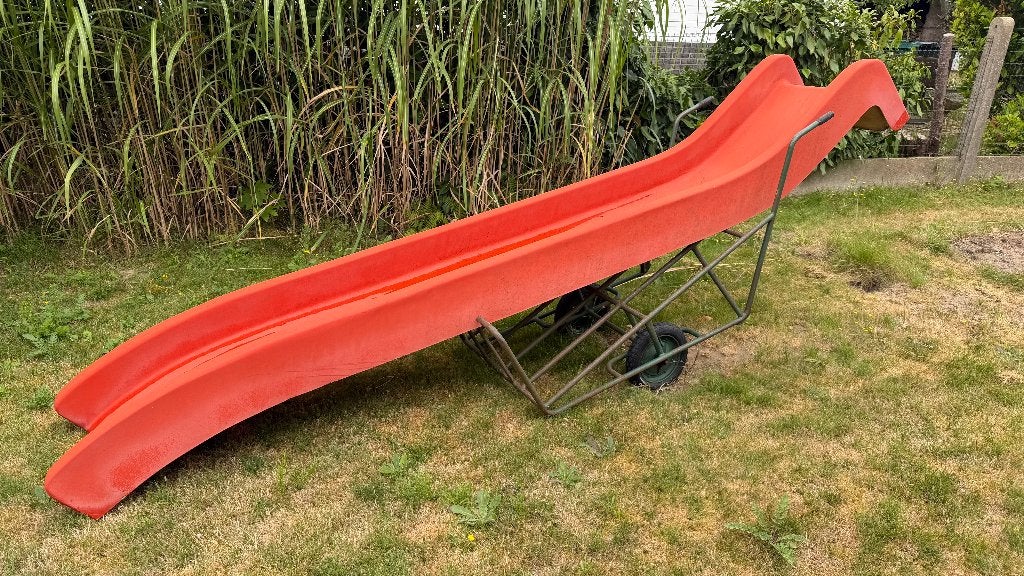 3meter 60 lange glijbaan in polyester, Ophalen, Gebruikt, Glijbaan