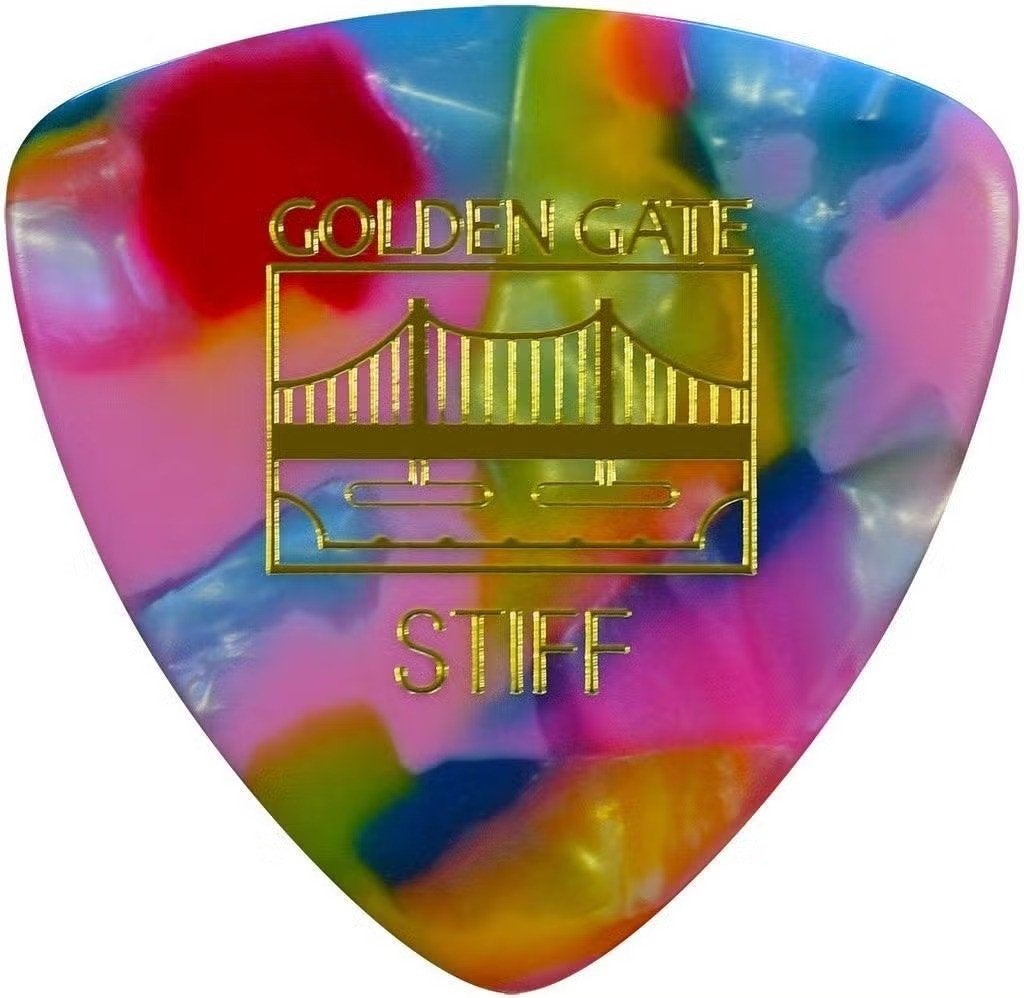 Golden Gate Triangle Clown Barf plectrum Stiff 1.0mm 12-pack, Musique & Instruments, Enlèvement ou Envoi, Neuf, Guitare acoustique