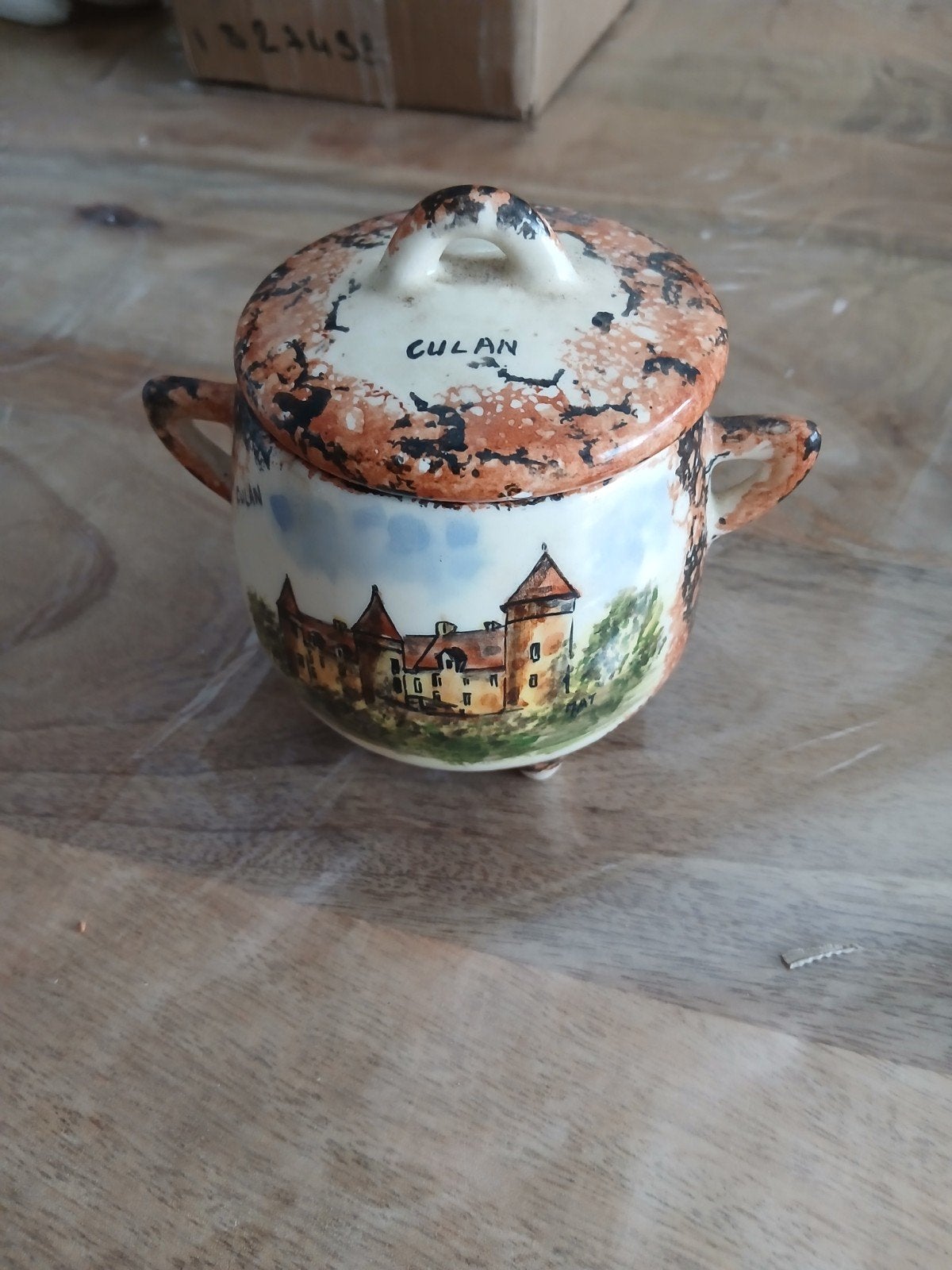 petit pot ou sucrier en céramique culan, Antiquités & Art, Enlèvement ou Envoi