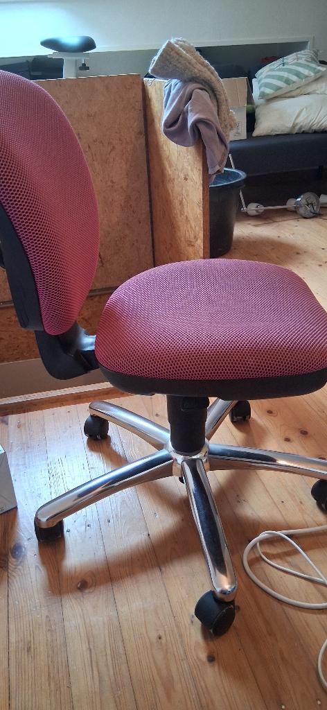Bureau stoel, Ophalen, Zo goed als nieuw, Roze, Bureaustoel
