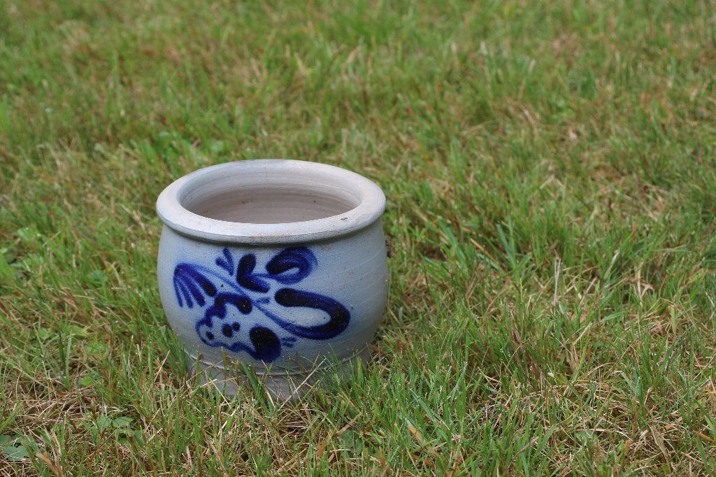 Pot en grès à motifs bleus, Antiquités & Art, Enlèvement