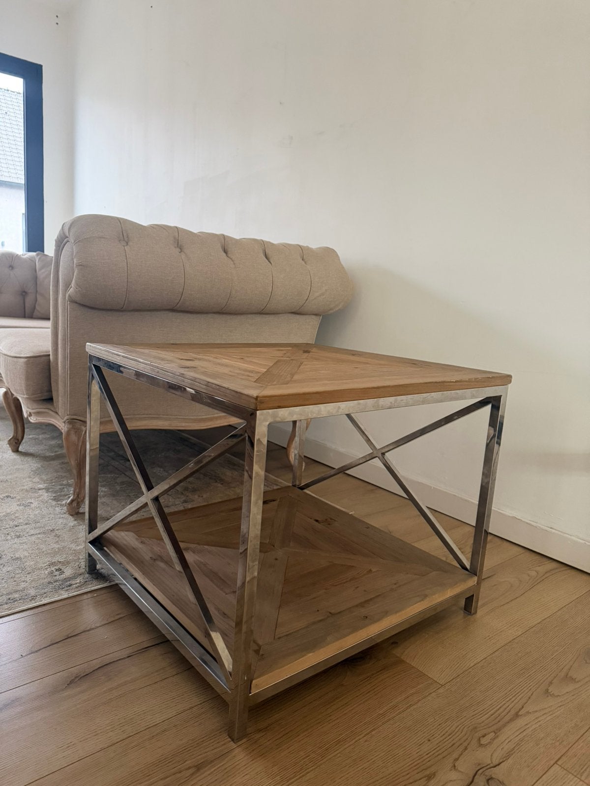 LOBERON houten salontafel – French country stijl, Ophalen, Zo goed als nieuw