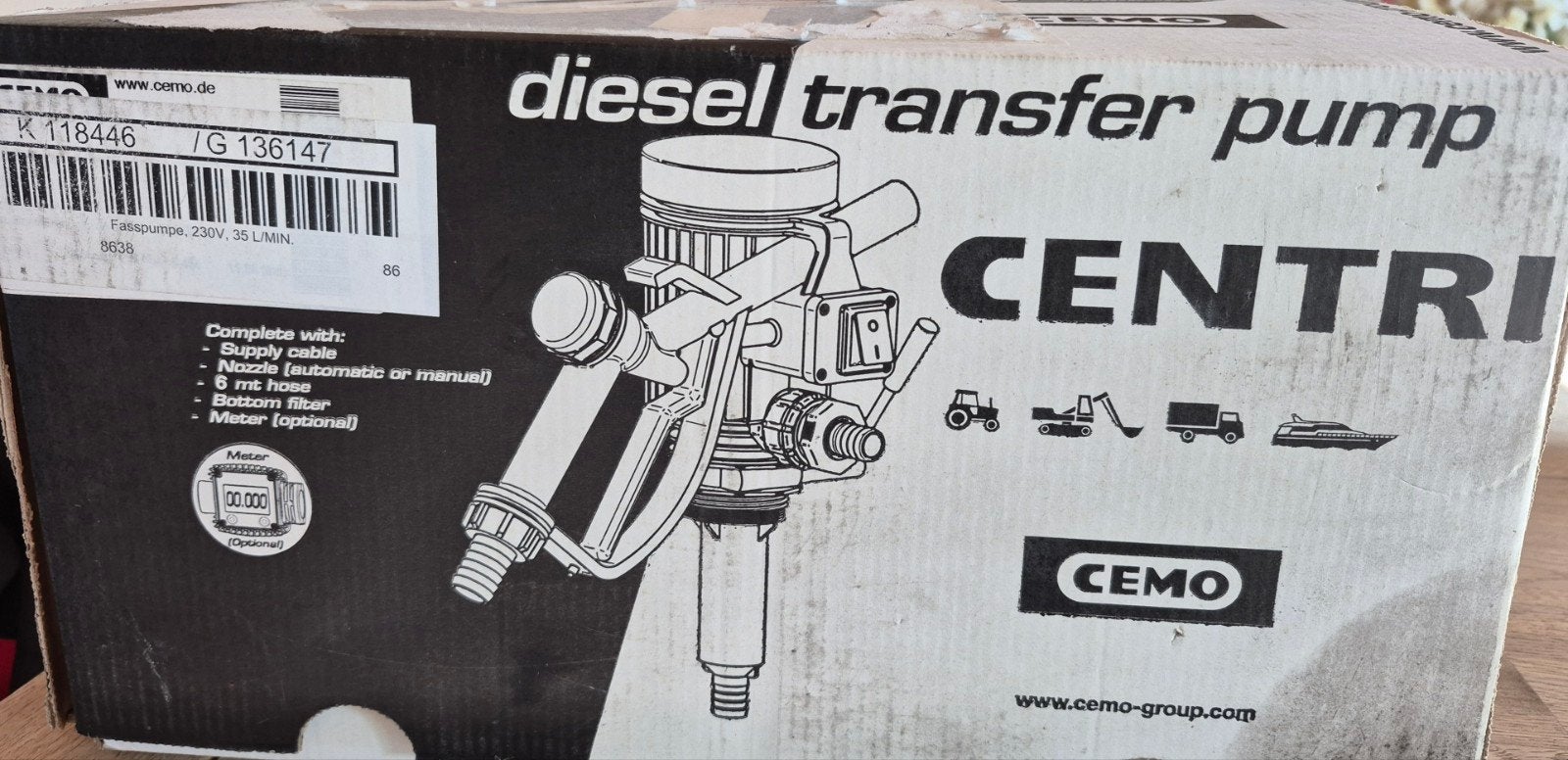 pompe de transfert diesel, Enlèvement, Neuf