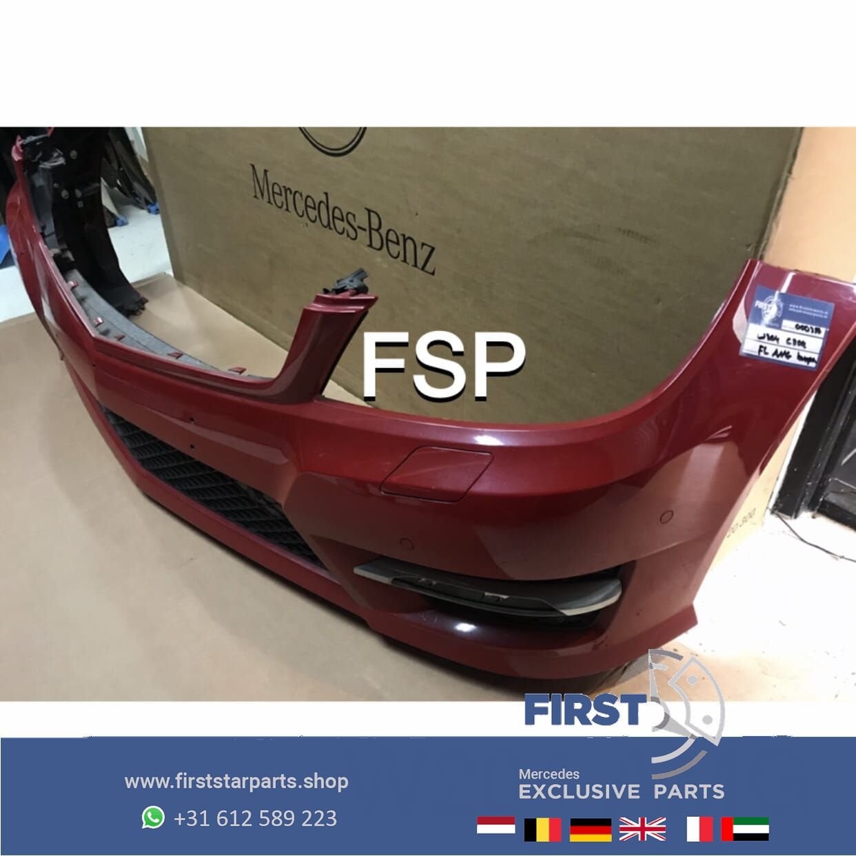 W204 C204 FACELIFT AMG VOORBUMPER COMPLEET origineel Mercede, Auto-onderdelen, Gebruikt, -, Voor, Ophalen of Verzenden