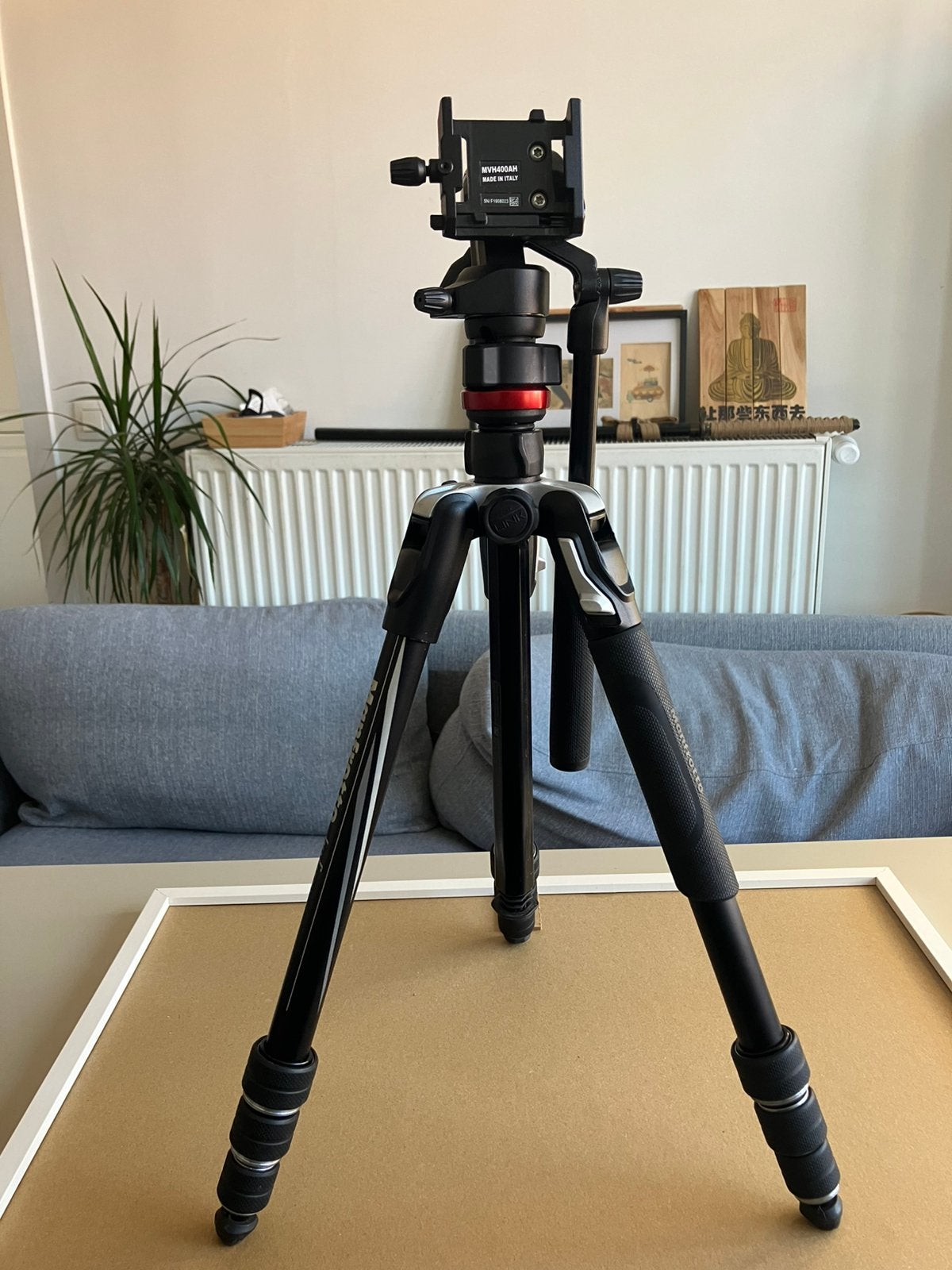 Manfrotto Statiefkit  40-151 cm ; fluid 360* pan, Enlèvement ou Envoi, Tête de trépied, Plaque de dégagement rapide, Comme neuf