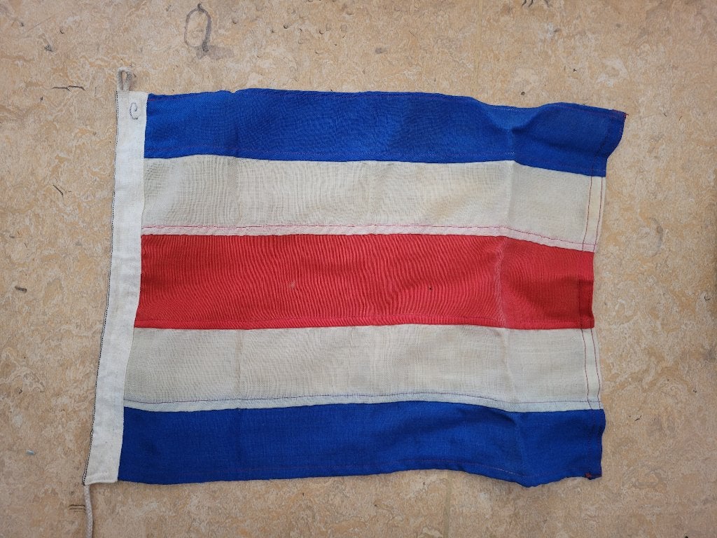 drapeau coton signalisation maritime vintage, Divers, Enlèvement ou Envoi, Utilisé