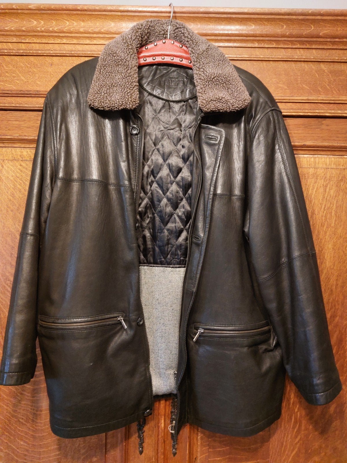 Leren herenjas!, Kleding | Heren, Ophalen of Verzenden, Zo goed als nieuw, Maat 52/54 (L), Bruin