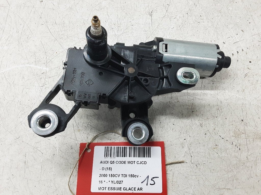 RUITENWISSERMOTOR ACHTER Audi Q5 (8RB) (8E9955711E), Gebruikt, Mevr. I. Hauben, Audi, Rue de l'Espoir 34 34
4030  GRIVEGNÉE, BE