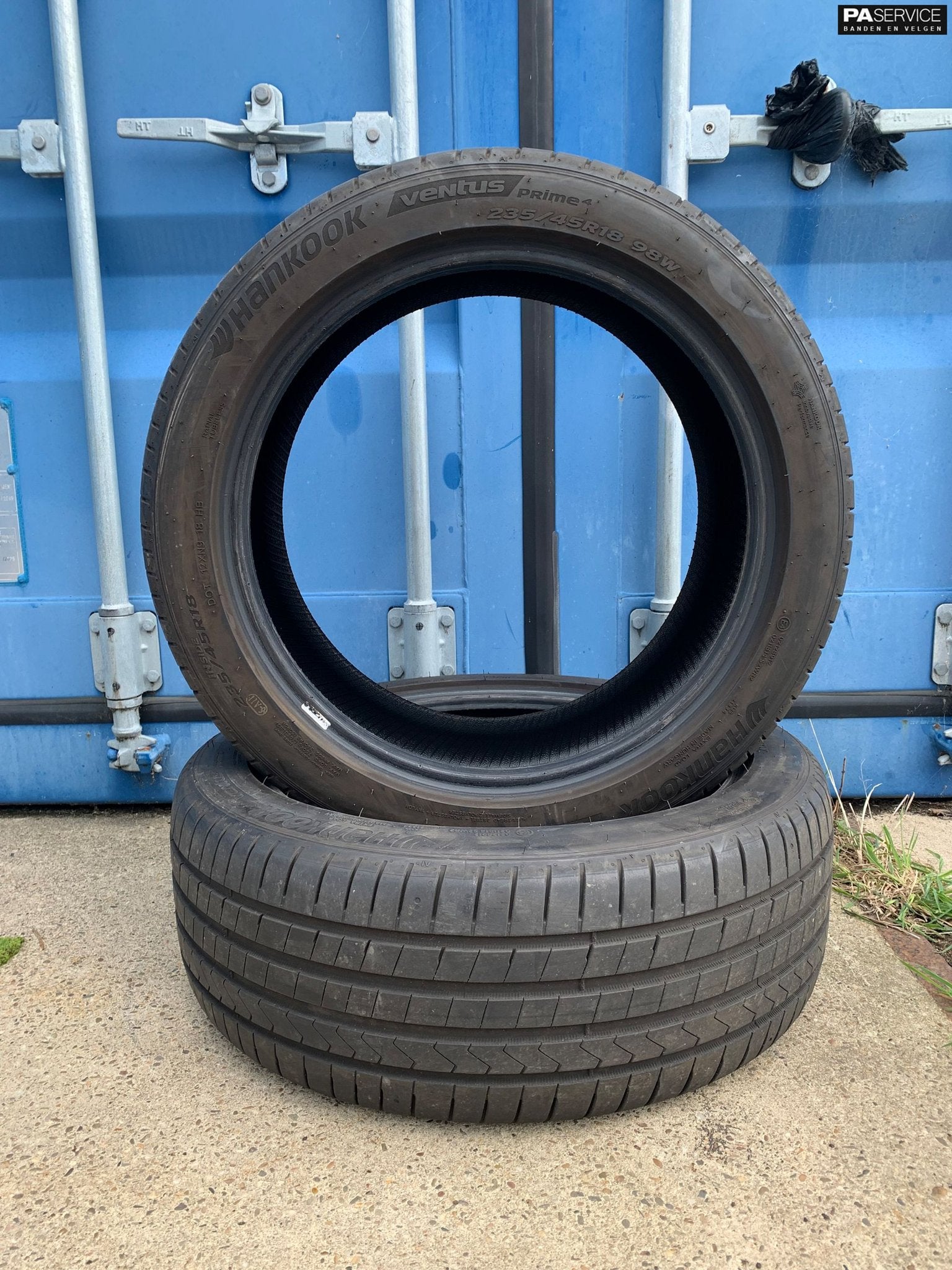 2x Hankook 235 45 18 Zomerbanden met 5,8 mm, Autos : Pièces & Accessoires, Pneus et Jantes, Pneus été, -, -