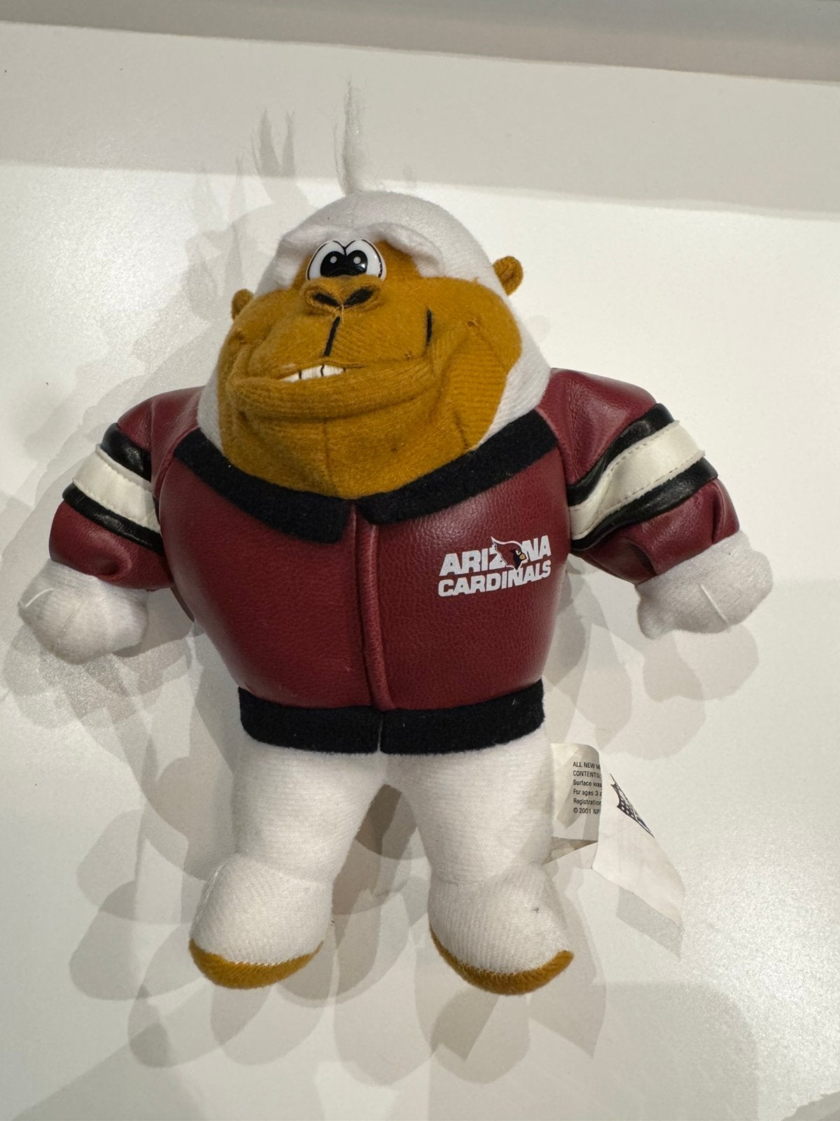 Vintage Arizona Cardinals NFL mascotte knuffel – 2001, Ophalen of Verzenden, Zo goed als nieuw, Beeldje of Poppetje
