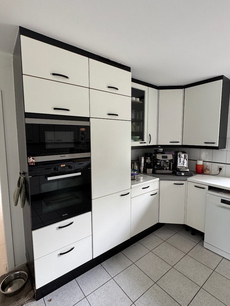 Keuken, Enlèvement, Utilisé, Blanc, Cuisine en U