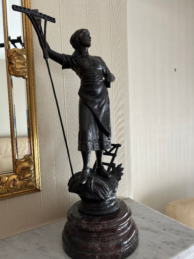 Bronzen beeld, Ophalen, Gemerkt, Brons, Beeld