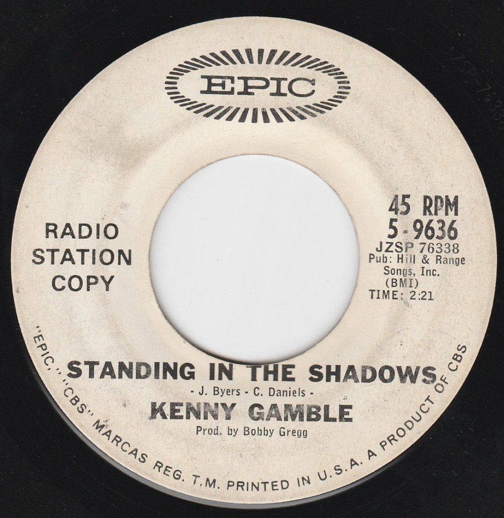 Kenny Gamble / Standing In The Shadows * Popcorn Oldies *, Enlèvement ou Envoi, 7 inch, Housse de protection extérieure, Utilisé