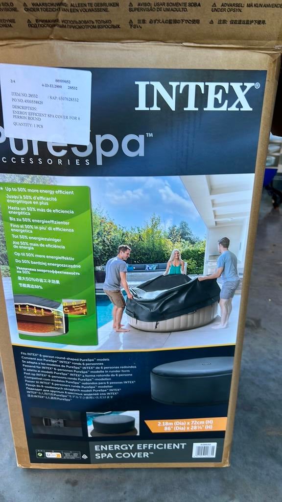 Intex isolerende hoes voor PureSpa 6 personen, Ophalen, Zo goed als nieuw