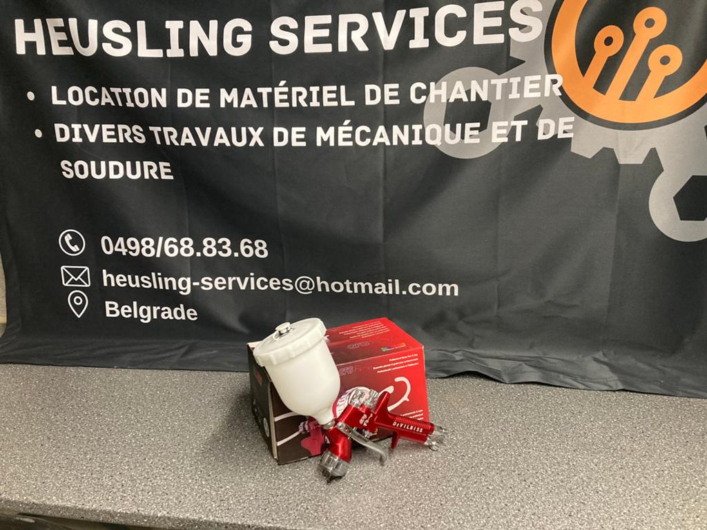 Location pistolet de peinture devilbiss, Enlèvement, Comme neuf