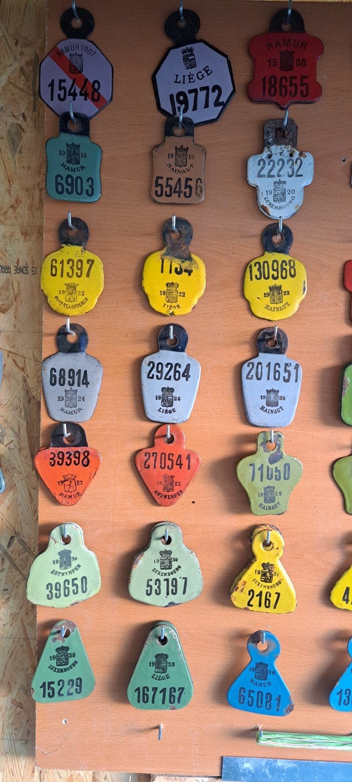 Plaques de taxes de velos differentes provinces, Enlèvement ou Envoi