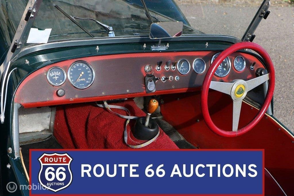 Lotus Seven S2 | 1962 | Route 66 Auctions, Auto's, Zwart, Bedrijf, Handgeschakeld, Overige carrosserie