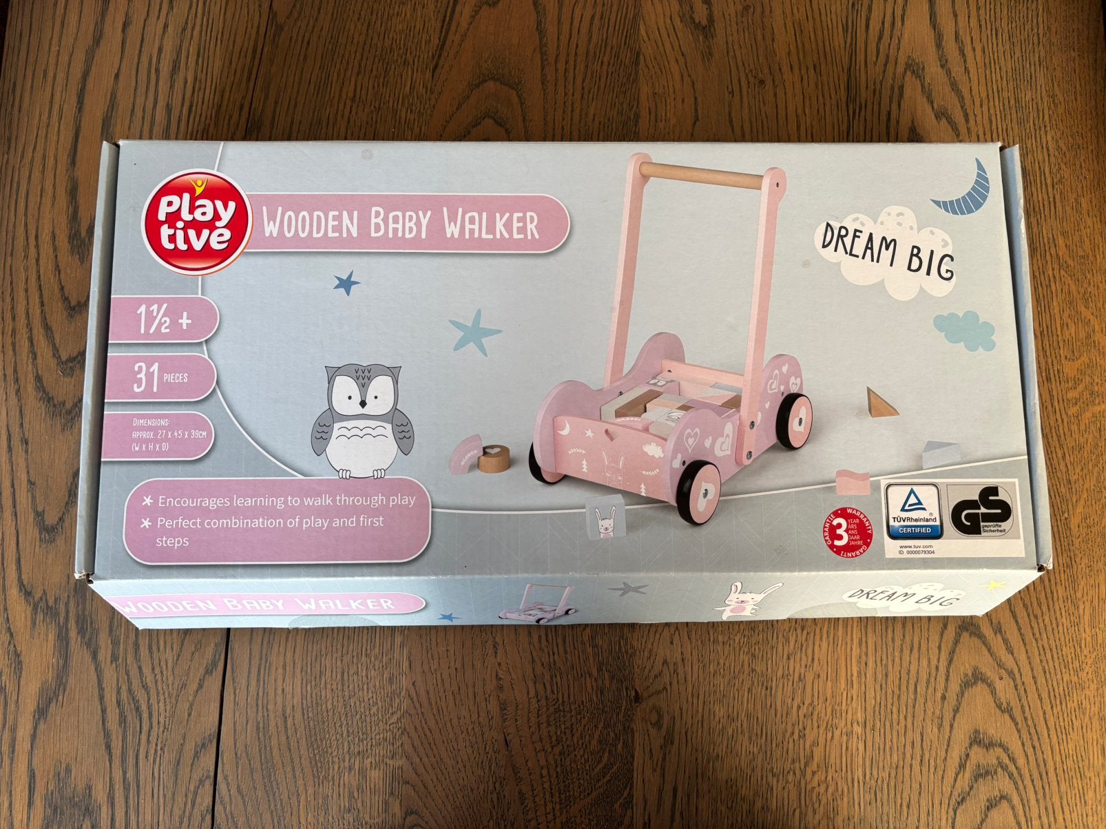Houten loopwagen nieuw! Playtive, Kinderen en Baby's, Ophalen, Nieuw, Duw- of Trekspeelgoed