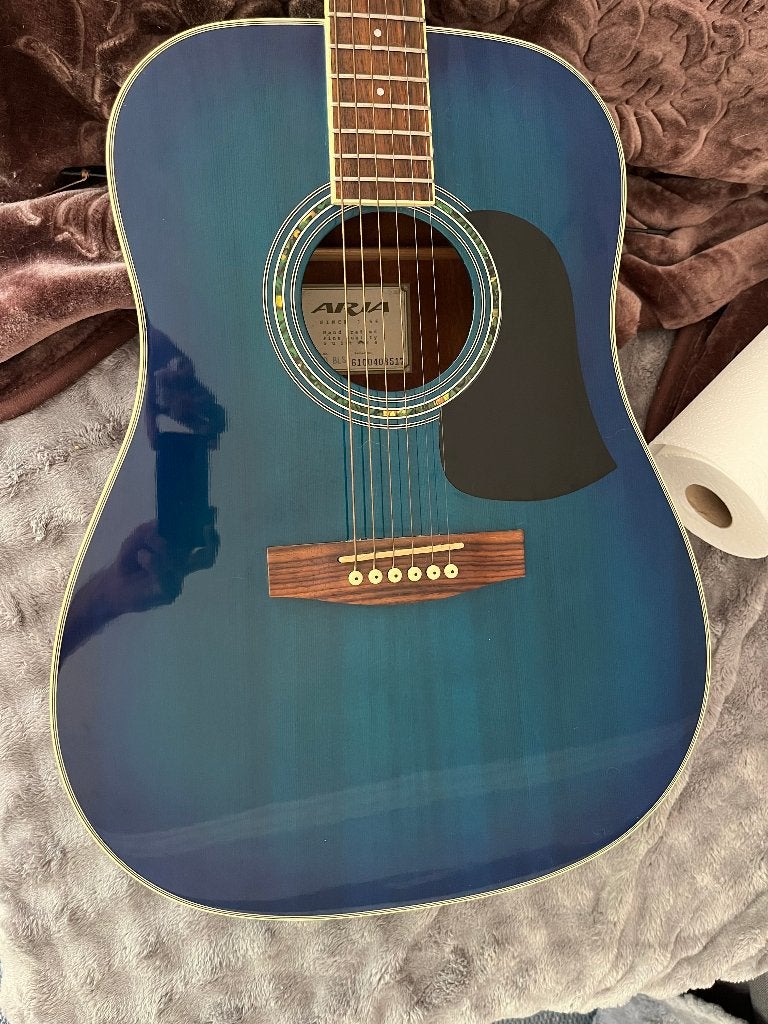 Guitare acoustique Aria AW-20BLS – Très bon état – 90 €, Musique & Instruments, Instruments à corde | Guitares | Acoustiques, Utilisé