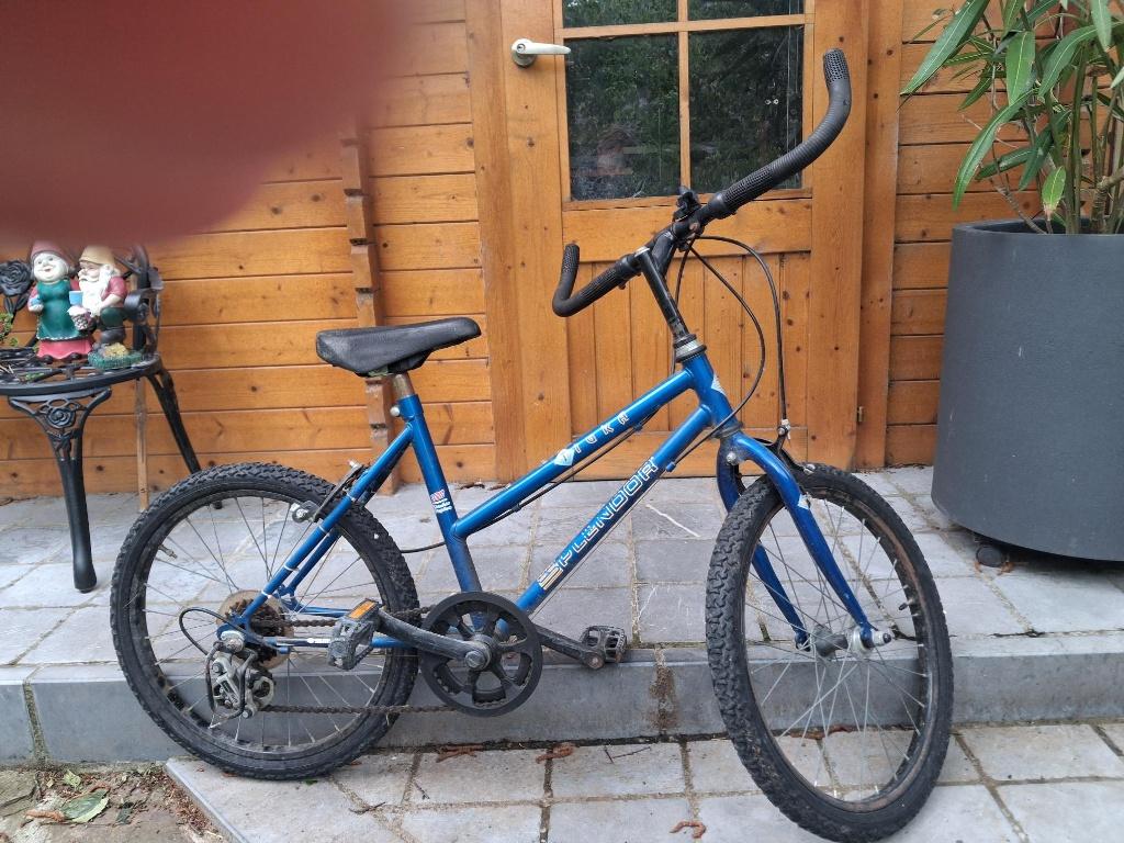 Blauwe BMX jongensfiets, Ophalen, Gebruikt, Velgrem, Versnellingen