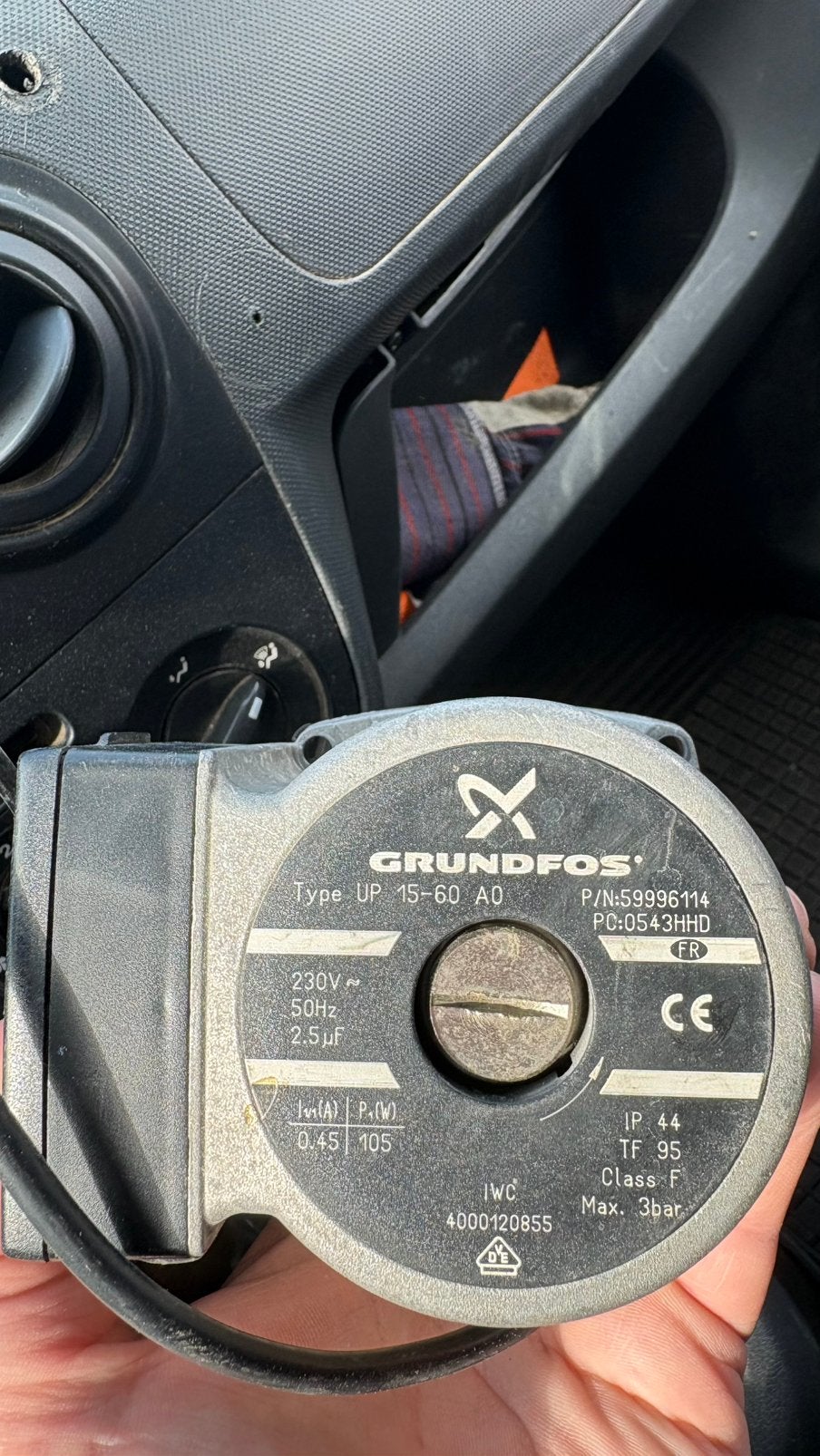 Circulateur Grungfos, Bricolage & Construction, Chauffage & Radiateurs, Enlèvement ou Envoi, Comme neuf