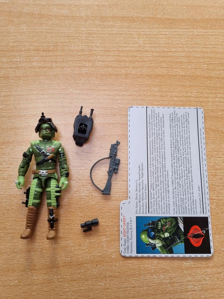 Gi Joe Hasbro Night Viper Operation Flaming Moth, Verzamelen, Ophalen of Verzenden