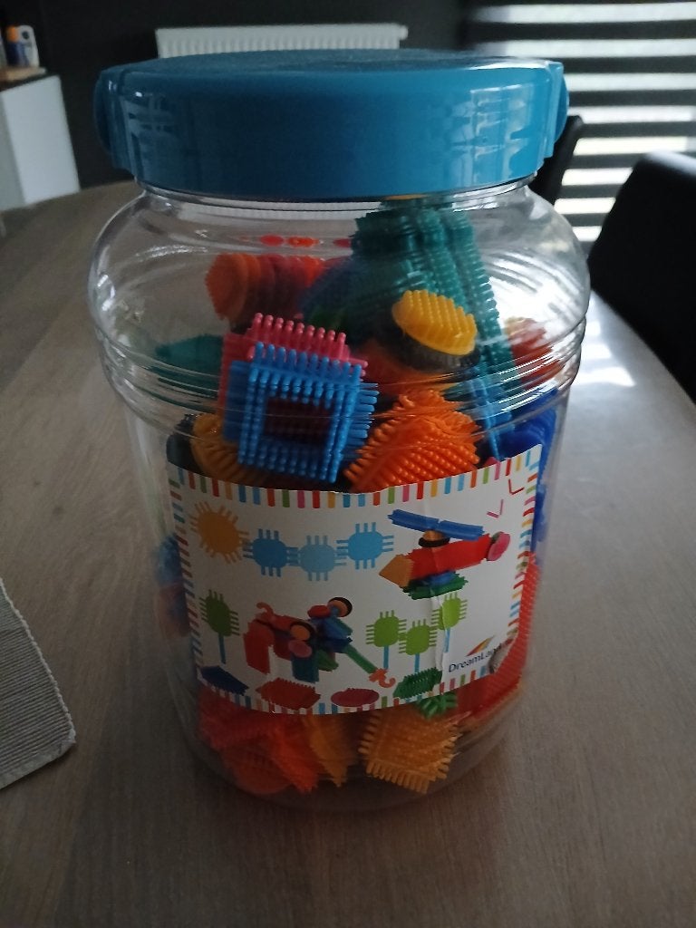 Blokken met nopjes, Kinderen en Baby's, Speelgoed | Bouwstenen, Ophalen, Zo goed als nieuw