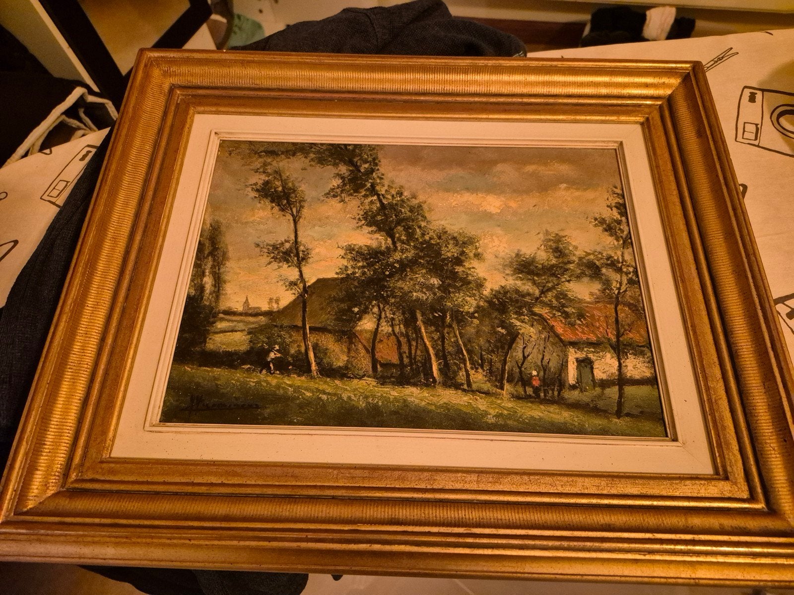 kaemerer, Doek, Ophalen of Verzenden, Landschap, Olieverf