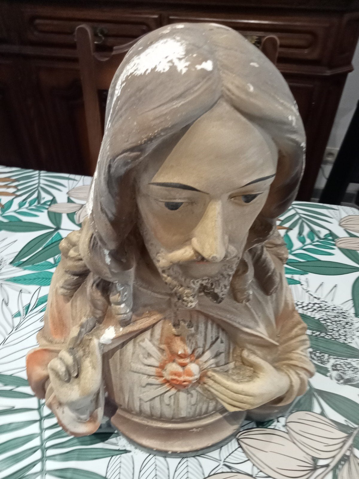 Statue religieuse., Enlèvement