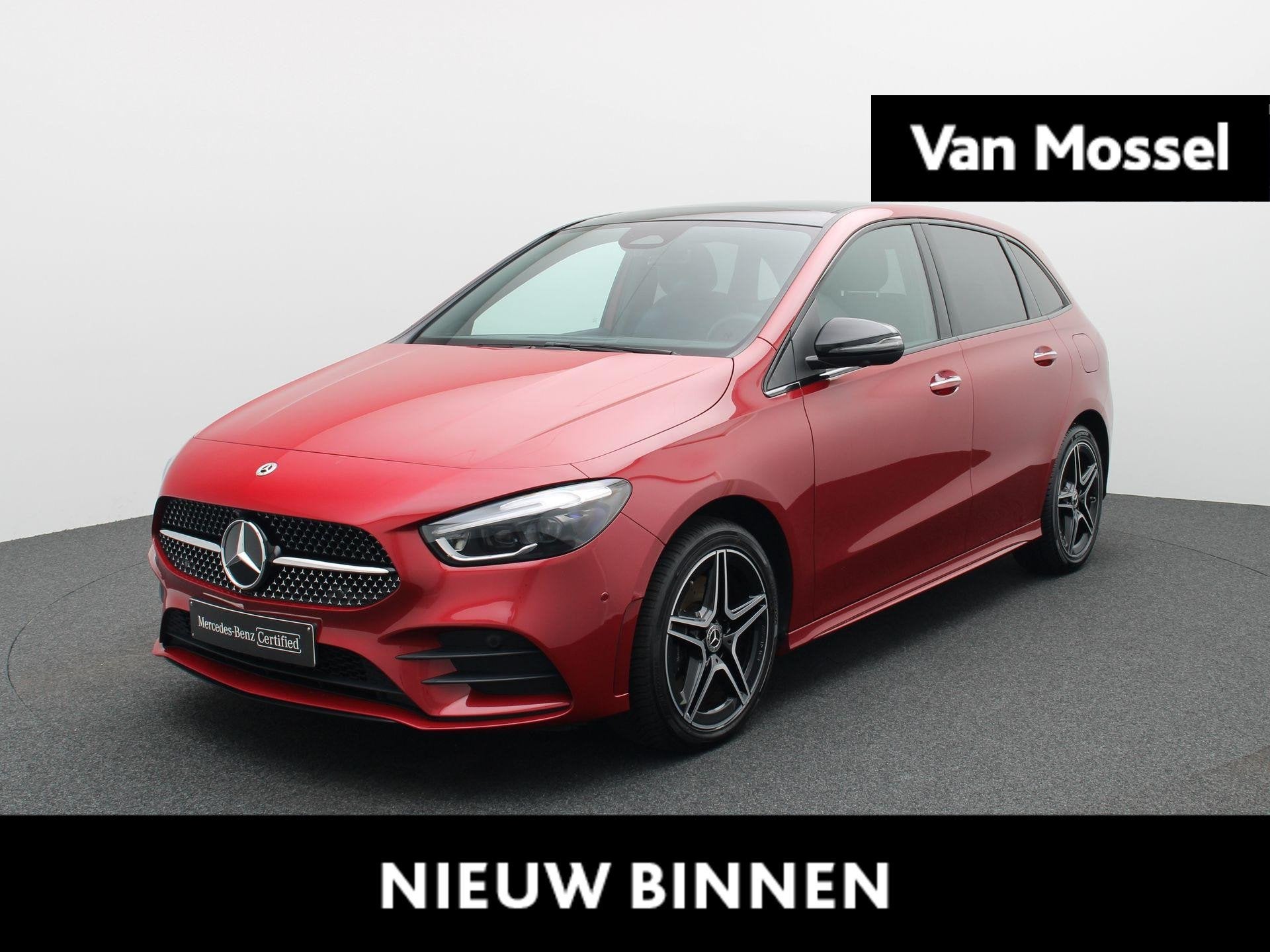 Mercedes-Benz B 250 e AMG Line + PANO DAK + MULTIBEAM + CARP, Auto's, Dealer onderhouden, Gebruikt, Zwart, 4 cilinders