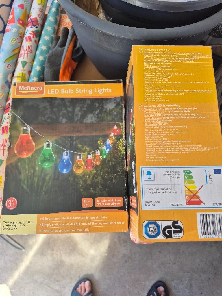 LED LAMPKETTING ( NIEUW ), Ophalen, Gekleurd, Nieuw, Glas