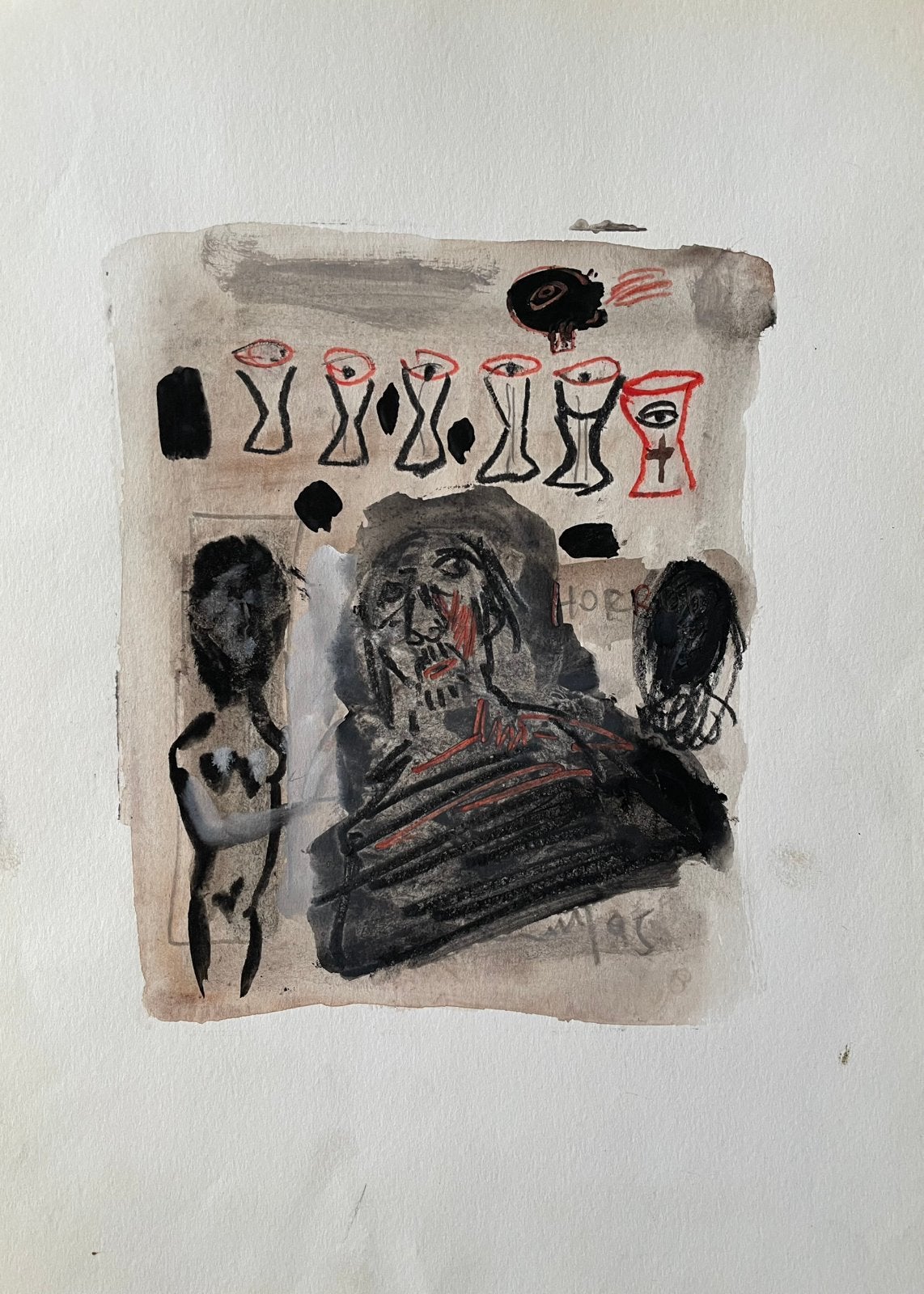 Godfried Vervisch, Enlèvement, Aquarelle