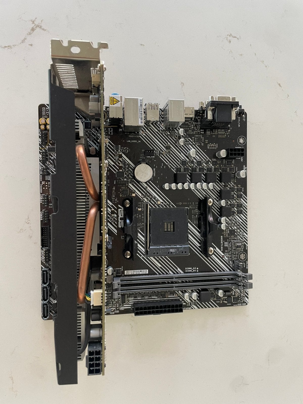 Nvidia Geforce GTX 1060 6GB en/of ASUS Prime B450M-K2, Informatique & Logiciels, PCI-Express 3, Enlèvement ou Envoi, HDMI, Comme neuf