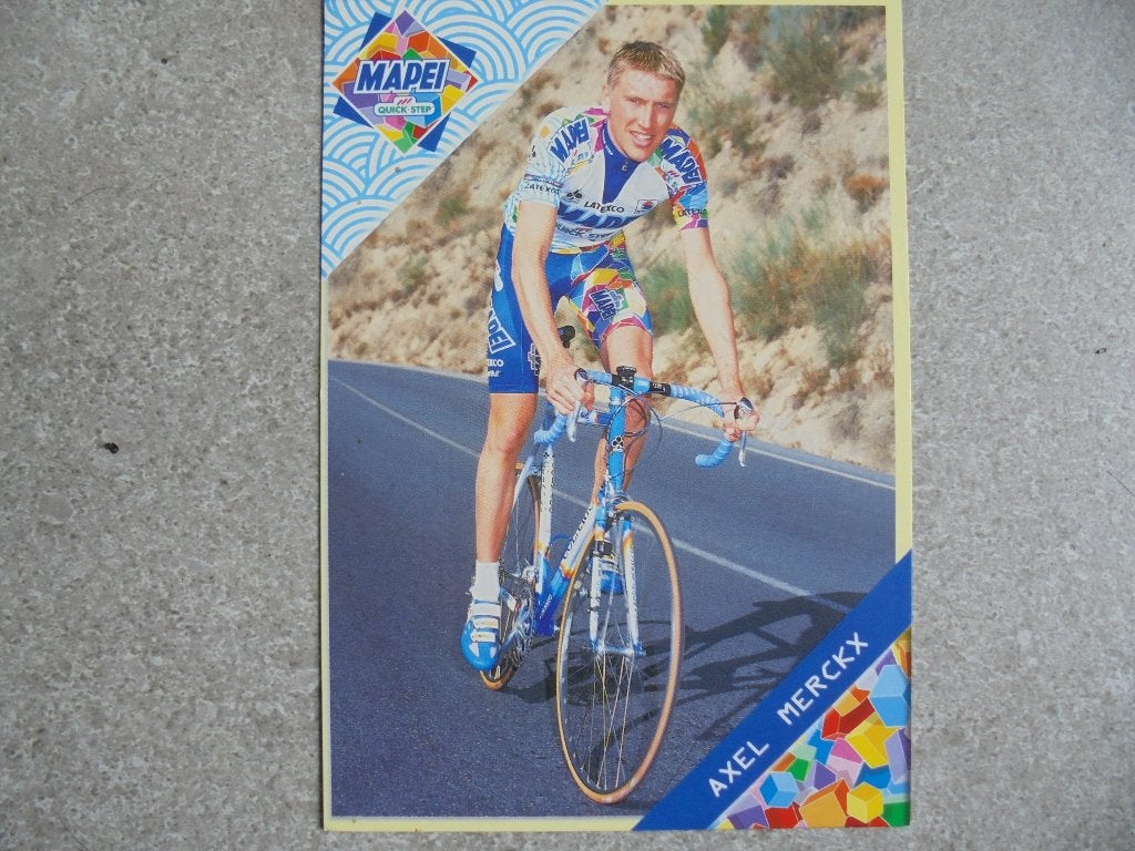 Gehandtekende foto Axel Merckx, Verzenden, Foto
