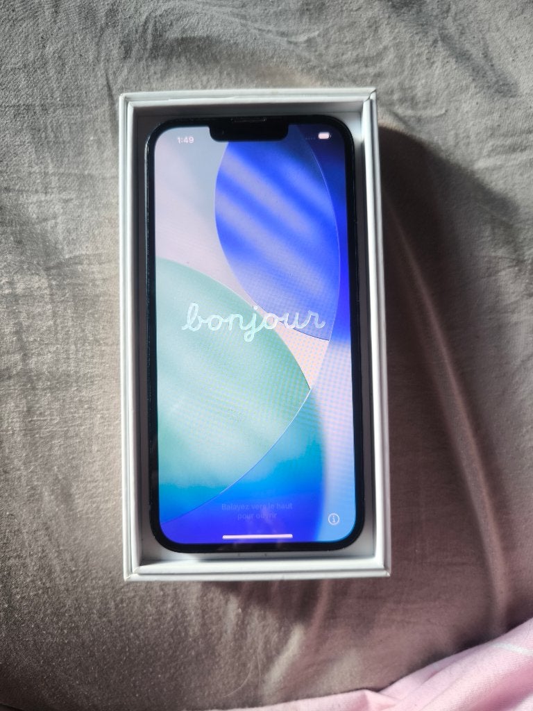 iPhone 14 bleu, Télécoms, Téléphonie mobile | Apple iPhone, Reconditionné, 128 GB, Sans abonnement, iPhone 14, Bleu, Enlèvement