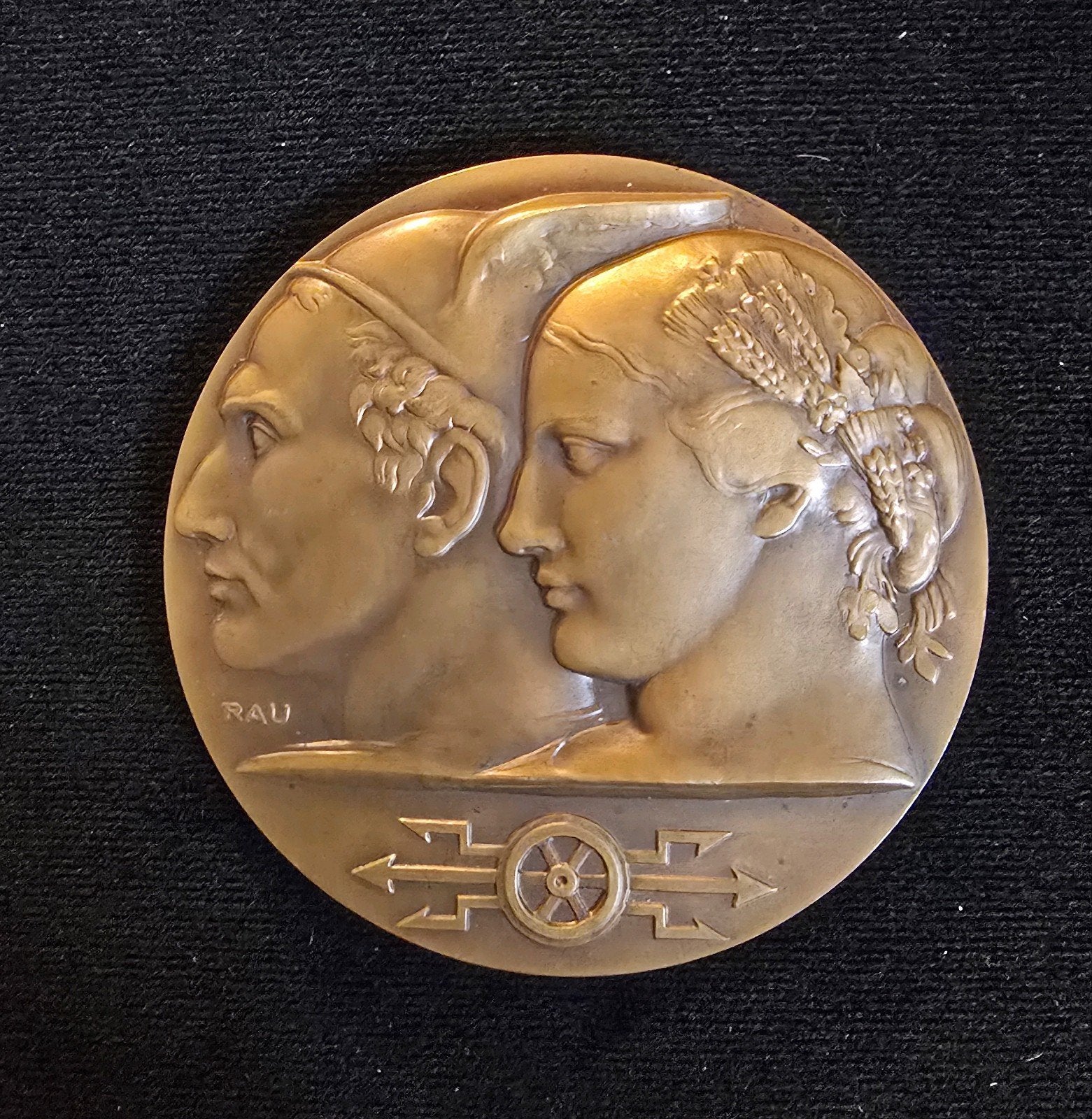 Marcel Rau (NMBS) Medaille, 25 jaar 1951, Fisch, Belgisch, B, Ophalen of Verzenden