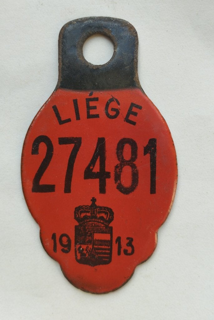 LIEGE 1913 fietsplaat, Ophalen of Verzenden