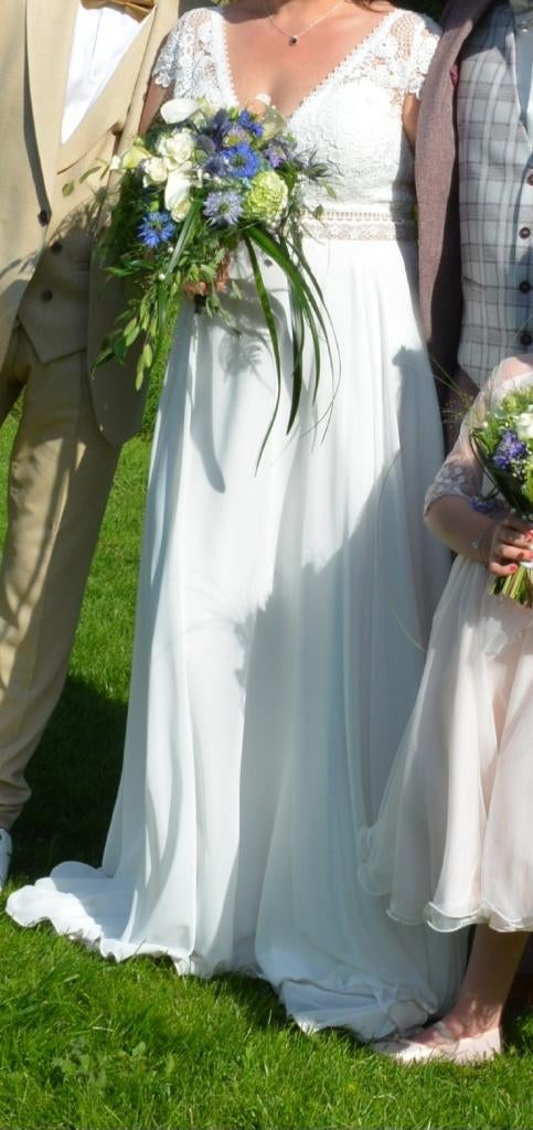 Robe mariée, Enlèvement, Porté, Blanc, Robe de mariée