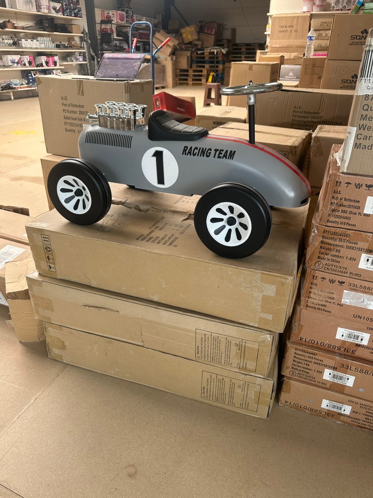 NIEUW Kinder loopauto Metaal, Ophalen of Verzenden, Nieuw