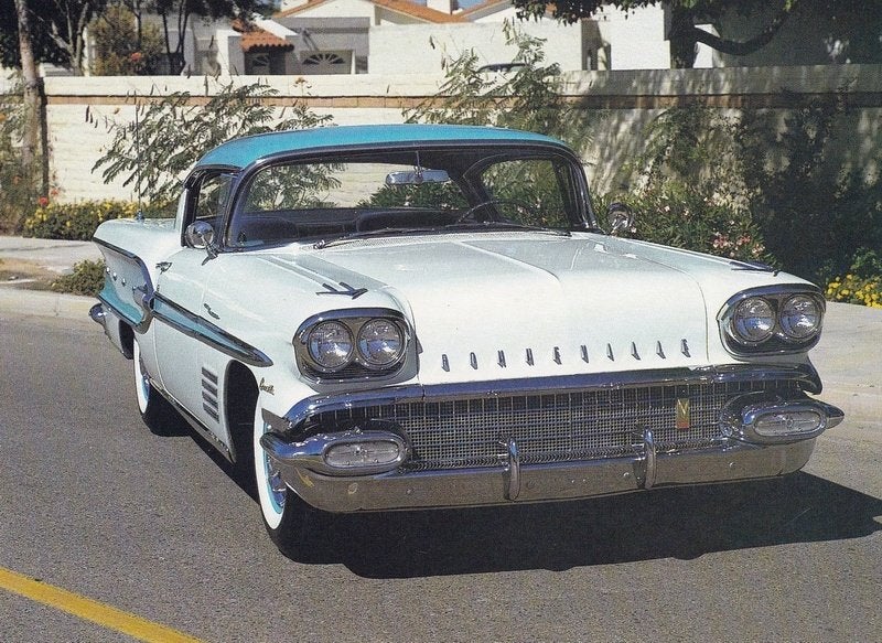 Carte Pontiac Bonneville 1958, Enlèvement ou Envoi, 1980 à nos jours, Non affranchie, Véhicule
