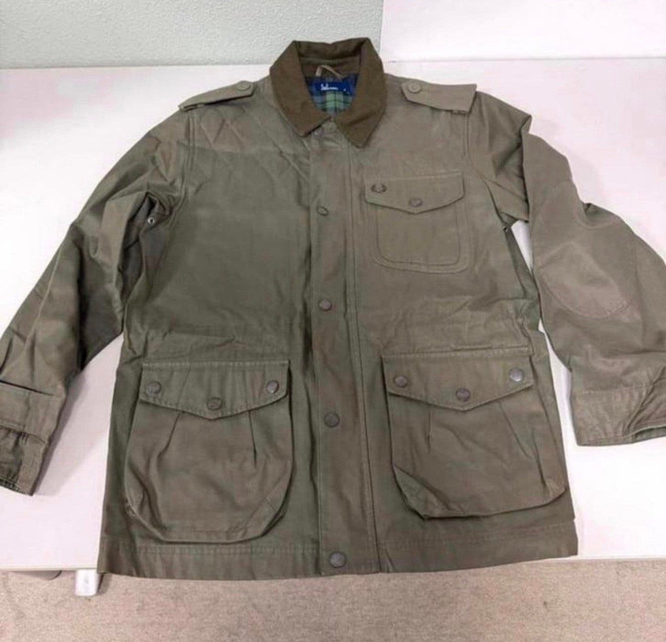 Veste Fred Perry Wax J4206 Veste verte comme neuve taille M, Enlèvement ou Envoi, Comme neuf, Taille 48/50 (M), Vert
